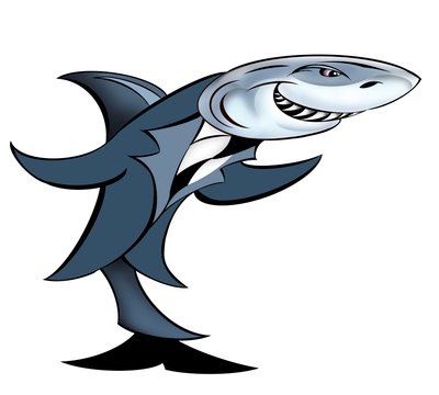 Shark in a suit - allegory by Neale Osborne